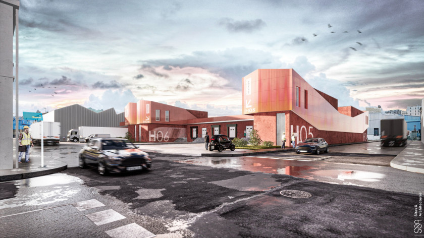 Vue extérieure Construction de cellules halieutiques – BOULOGNE-SUR-MER [62]/image non contractuelle